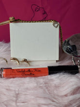 Load image into Gallery viewer, Rockin Orange- Lip Shine- round shiny BLK w/Sponge